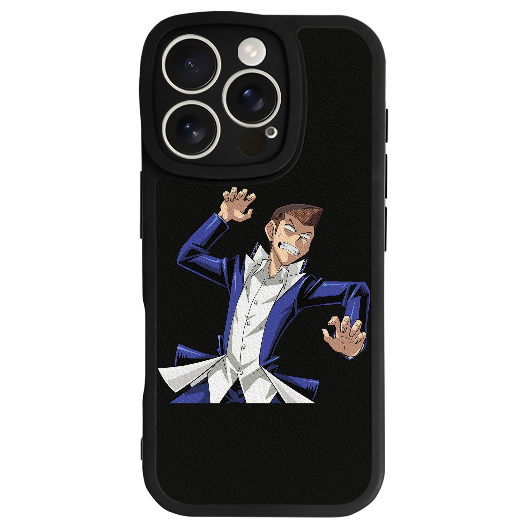 （画像用） 遊☆戯☆王 Yu-Gi-Oh! 【iPhone 16シリーズ対応】シリコンスマホケース（レザー調） 材質：シリコン